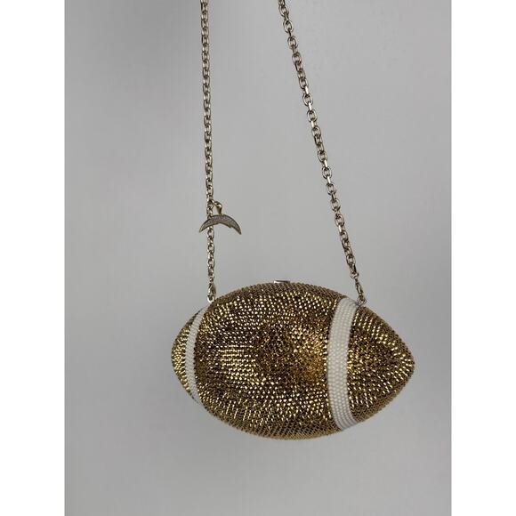 Judith Leiber Couture Crystal Football Minaudiere Clutch Bag - Picture 10 of 16